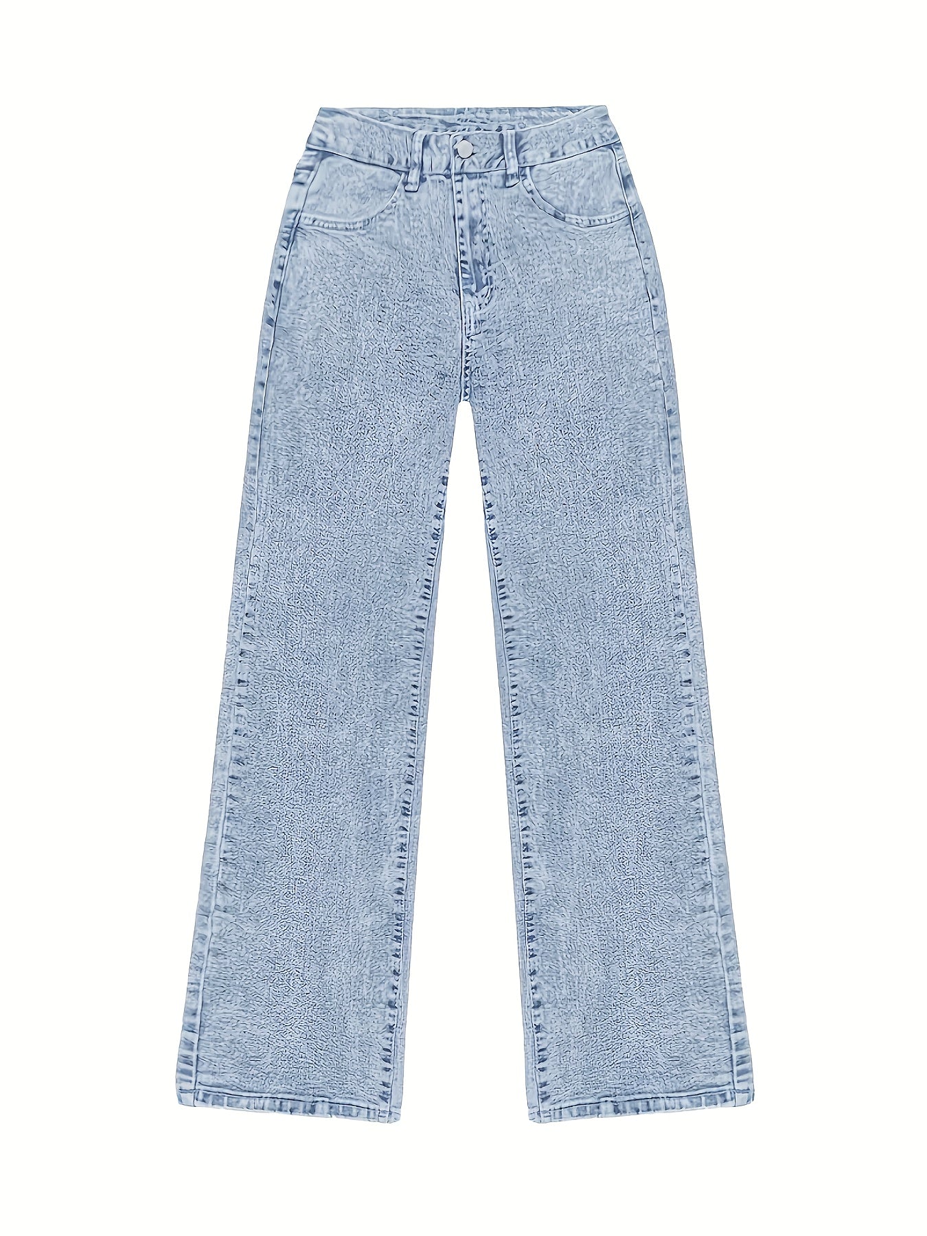 Women's High Waist Tummy Control Straight Leg Jeans