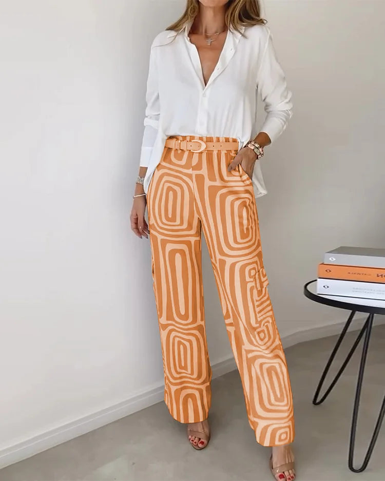 Women's 2 Piece Set Elegant Pants Matching Outfit