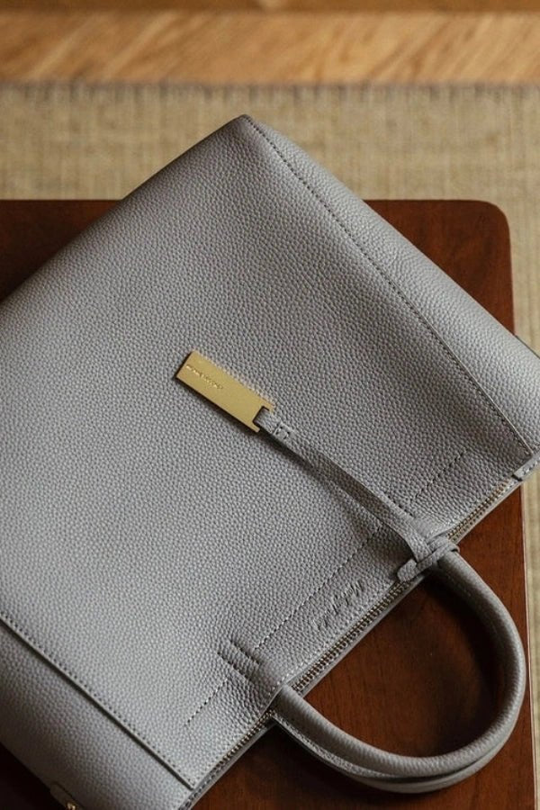 Women’s Pebbled Vegan Leather Handbag Minimalist Luxury Design