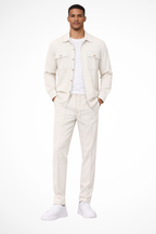 Men’s Two Piece Overshirt Set for Smart Casual Wear