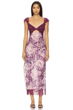 Women's Lace Floral Midi Dress Elegant Sheath Evening Fit