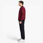 Men’s Classic Bomber Jacket Wind-Resistant Casual Outerwear