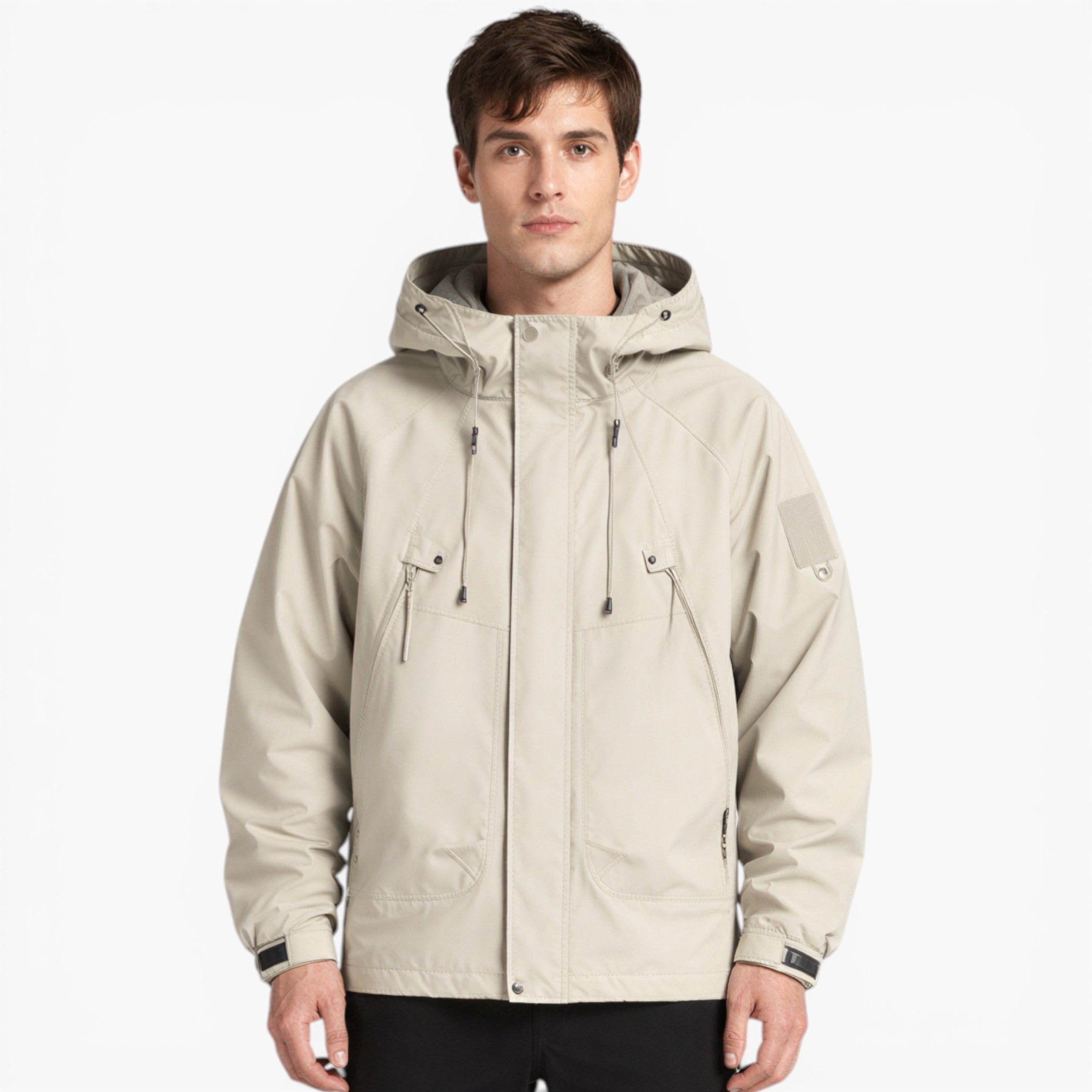 Men’s Softshell Windbreaker Waterproof Cargo Casual Fit