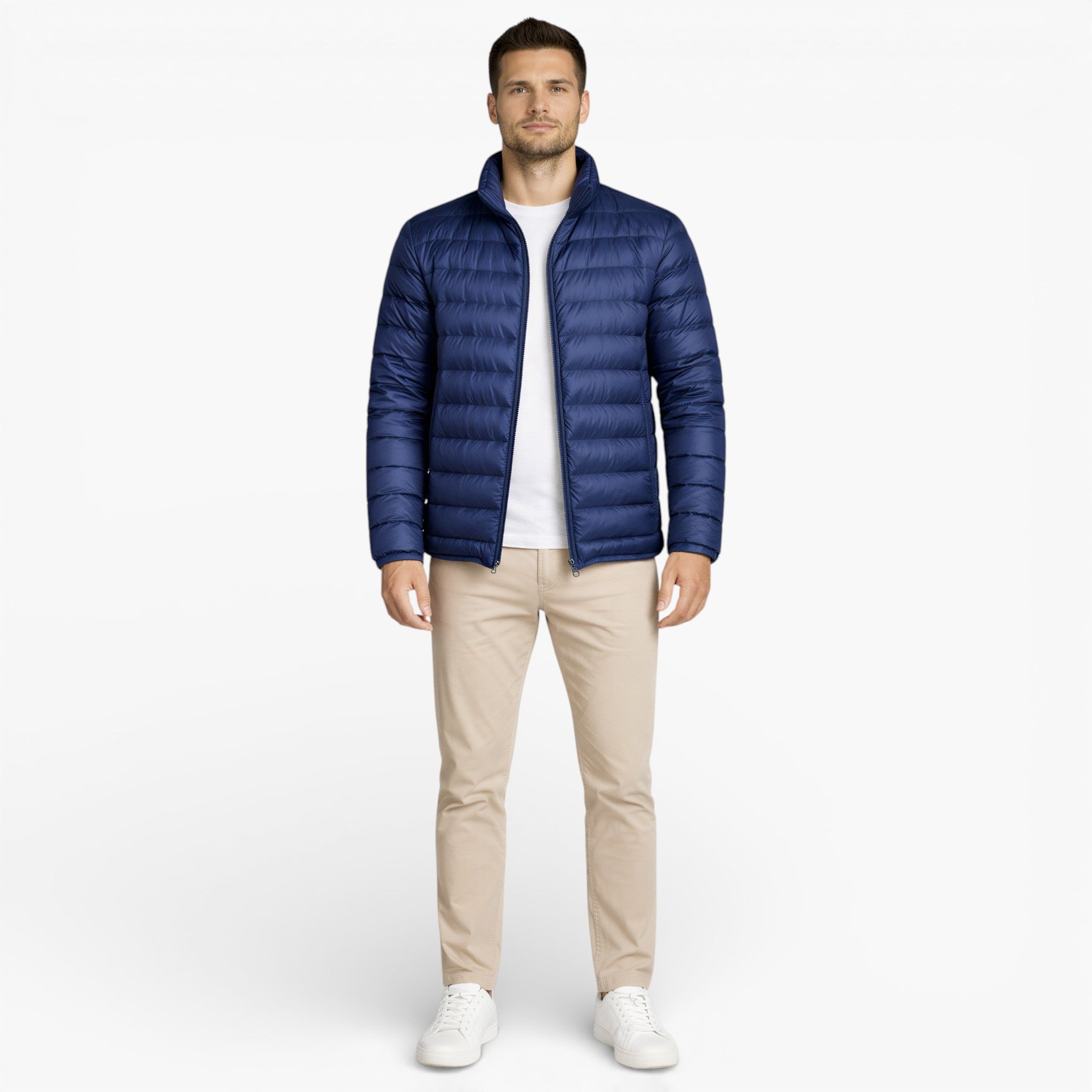 Men’s Lightweight Quilted Puffer Jacket for Mild Weather