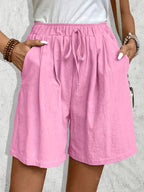 Women's Casual Shorts Lightweight Polyester Regular Fit