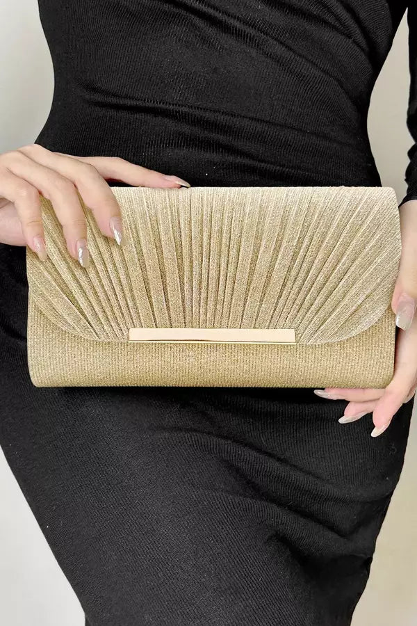 Women's Glitter Clutch Bag Elegant Evening Purse Satchel