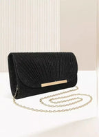 Women's Glitter Clutch Bag Elegant Evening Purse Satchel