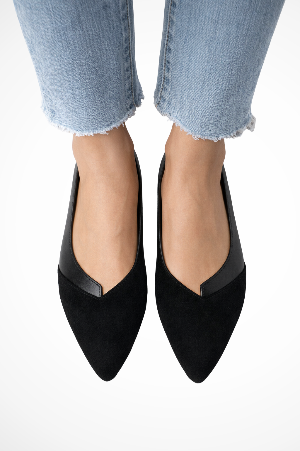 Women's Pointed Toe Ballet Flats Slip On Lightweight Shoes