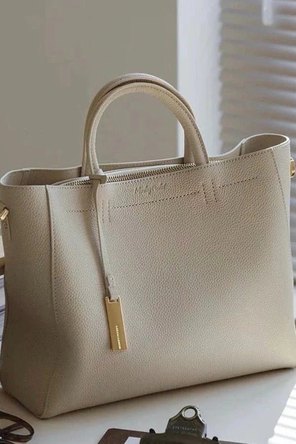 Women’s Pebbled Vegan Leather Handbag Minimalist Luxury Design