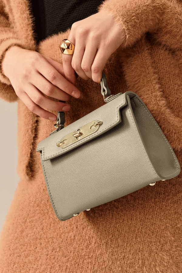 Women’s Vegan Leather Mini Bag Structured Crossbody Style