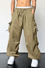 Men's Cargo Joggers Relaxed Fit Drawstring Utility Pants