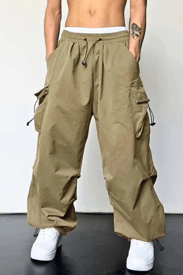 Men's Cargo Joggers Relaxed Fit Drawstring Utility Pants