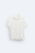 Men's Classic Knit Polo Shirt Comfortable Retro Style