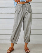 Women's Wide Leg Summer Pants High Waist Breathable Comfort Fit