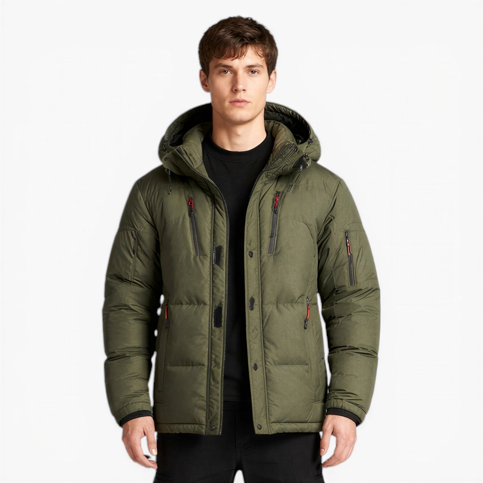 Winter Jacket Men’s Insulated Extreme Warmth Hooded Protection