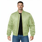 Men's Lightweight Bomber Jacket Ribbed Fit Everyday Comfort