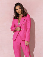 Women's Tailored Suit Set Modern Cut Elegant Blazer Trousers