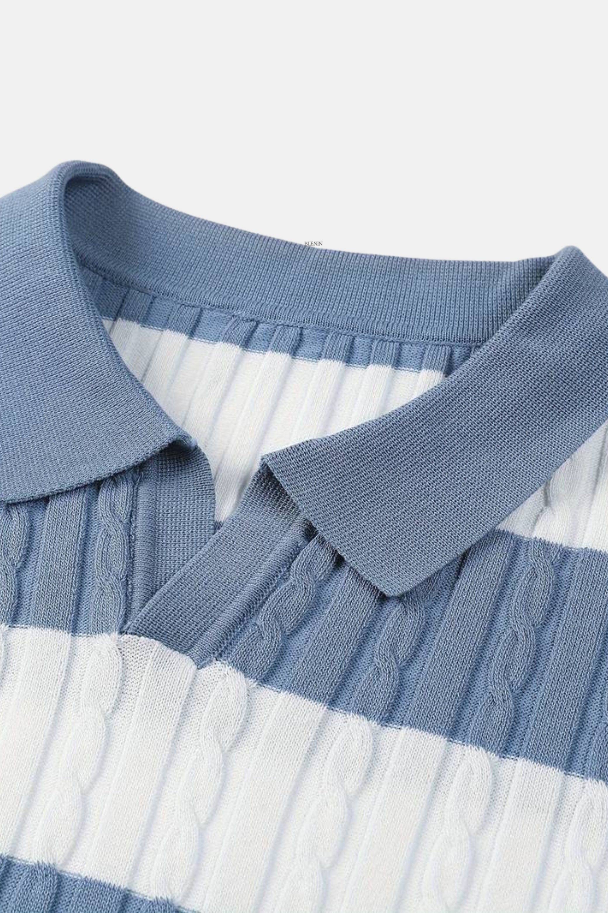 Men's Short Sleeve Polo Shirt Striped Casual Elegant Design