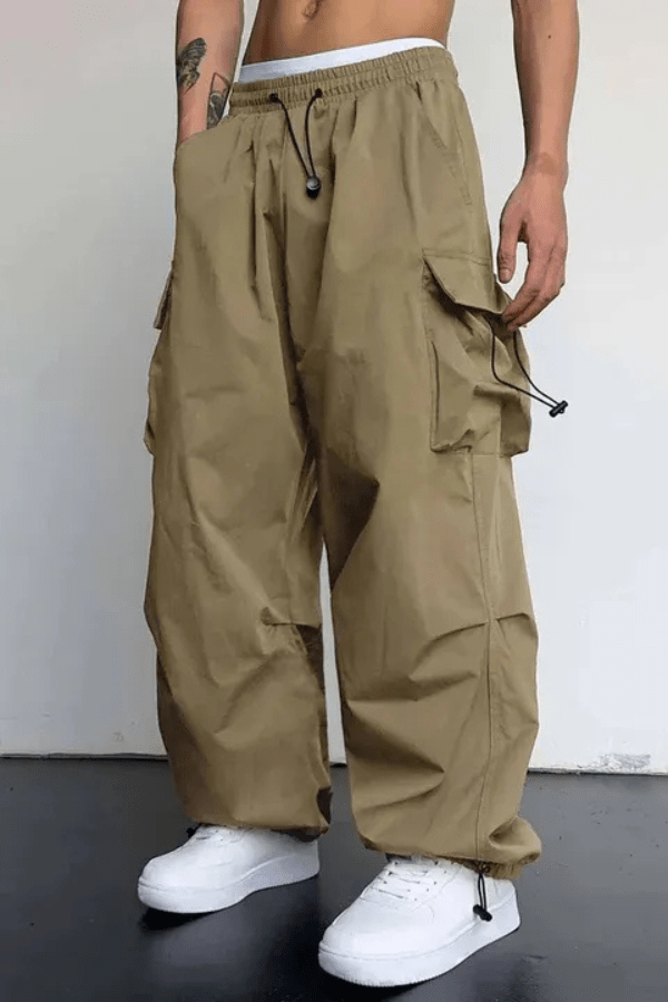 Men's Cargo Joggers Relaxed Fit Drawstring Utility Pants