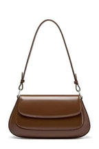 Women's Vegan Leather Handbag Vintage Compact Elegant Shoulder Bag