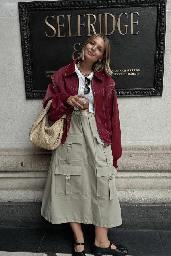 Women’s Premium Vegan Leather Bomber Jacket Timeless Fit