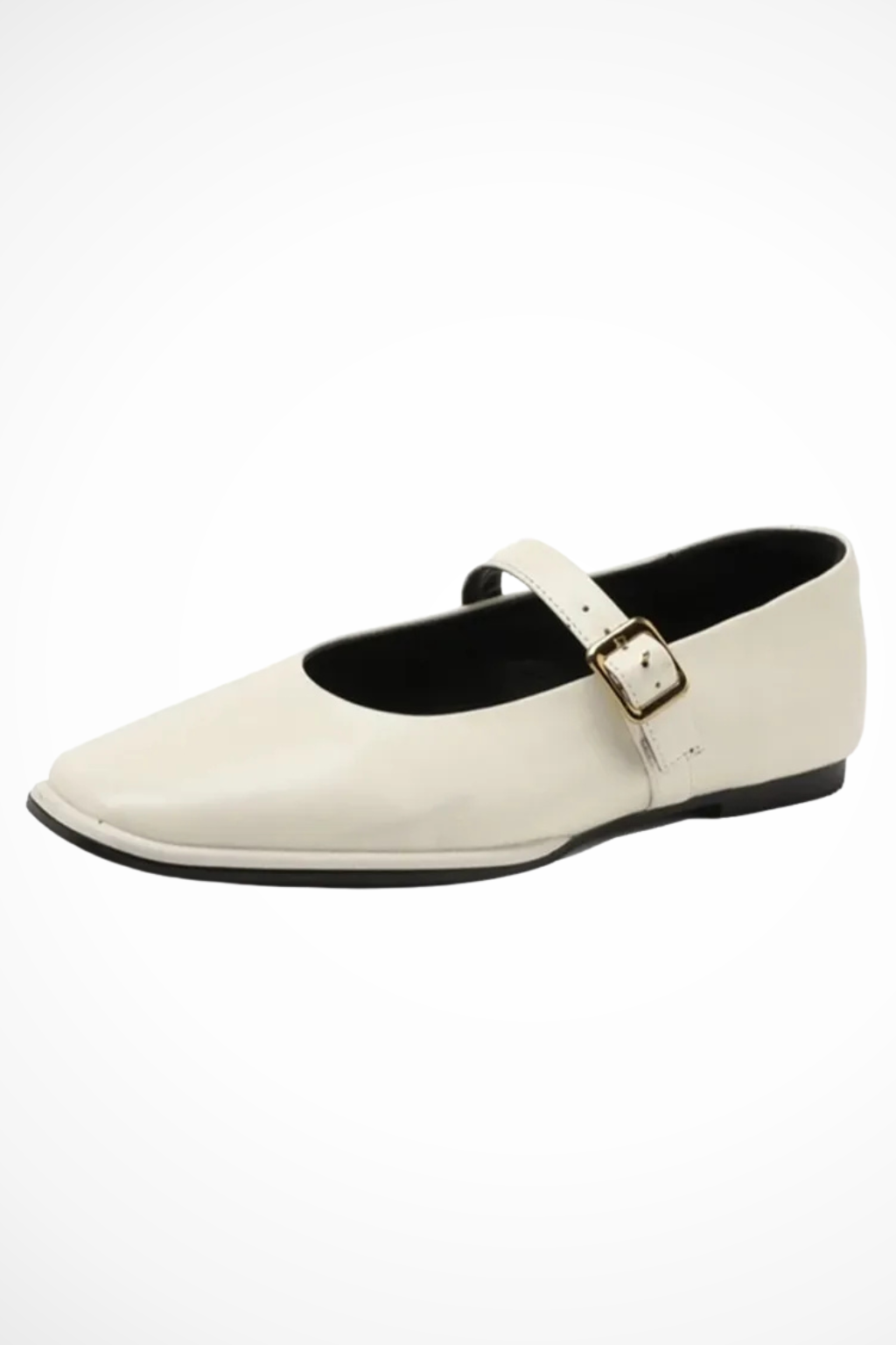 Women's Square Toe Mary Jane Ballet Flats Buckle Strap