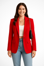 Women’s Tailored Blazer Single Button Classic Fit