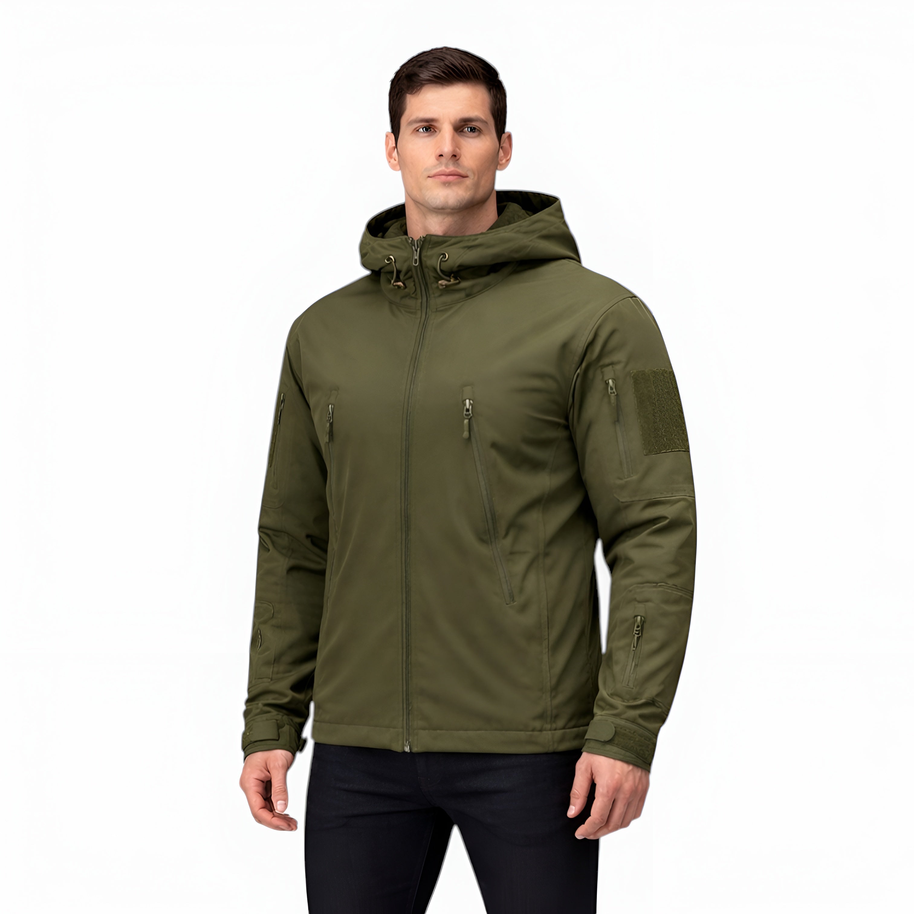 Men’s Waterproof Tactical Jacket Windproof Soft Shell Coat