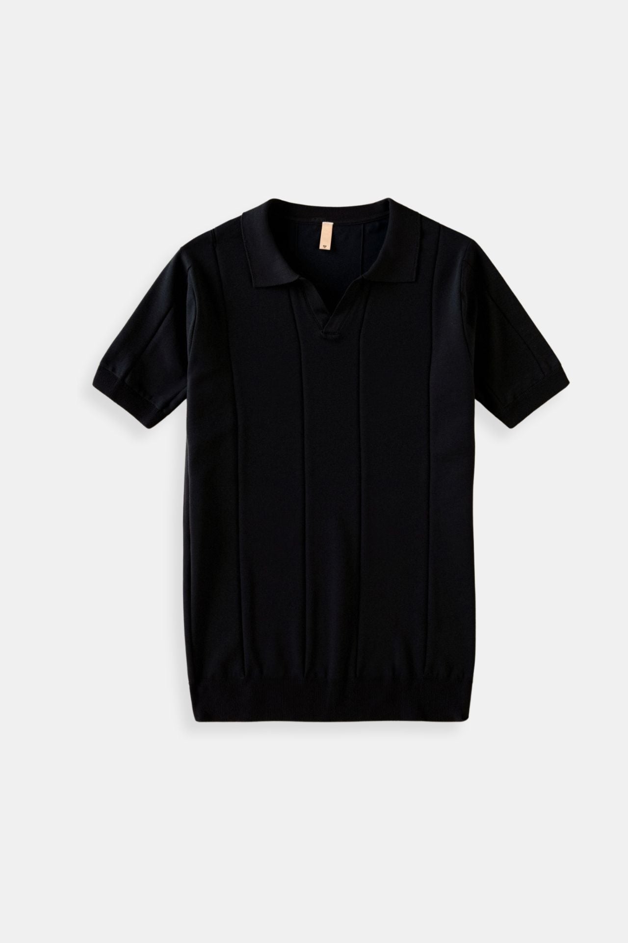 Men's Lightweight Knitted Polo Shirt Retro Design Classic Fit