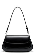 Women's Vegan Leather Handbag Vintage Compact Elegant Shoulder Bag