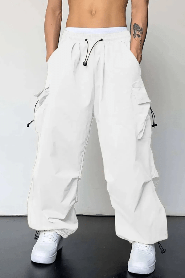 Men's Cargo Joggers Relaxed Fit Drawstring Utility Pants