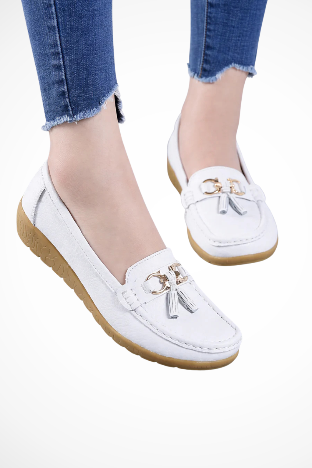 Women's Tassel Detail Slip-On Loafers Flat Shoes
