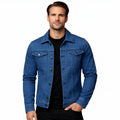 Men’s Classic Denim Trucker Jacket Refined Structured Daily Wear