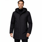 Men’s Hooded Parka Coat Insulated Waterproof Windproof Comfort Winter Fit