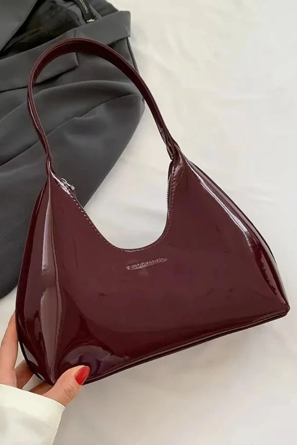 Women’s Premium Patent Tote Bag Timeless Structured Style