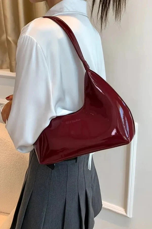Women’s Premium Patent Tote Bag Timeless Structured Style