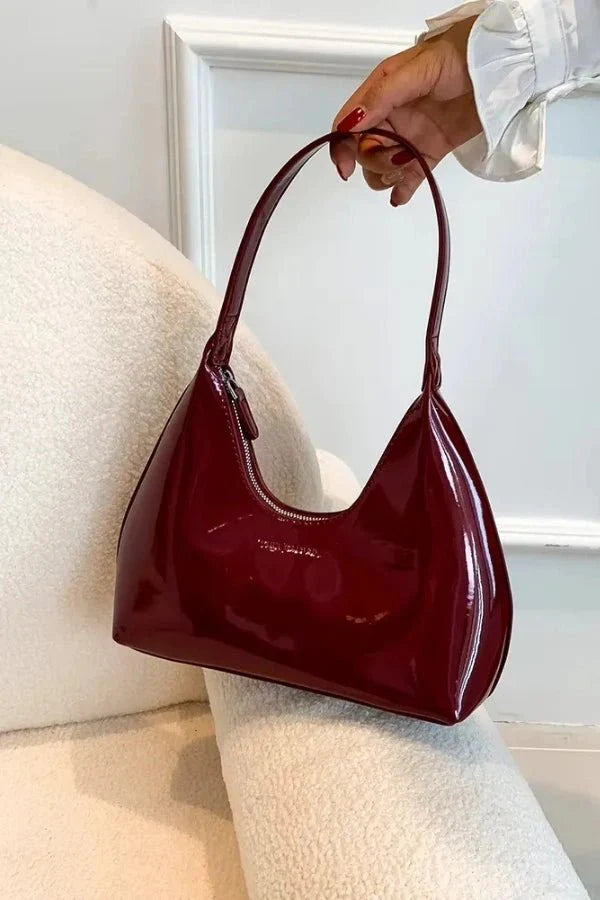Women’s Premium Patent Tote Bag Timeless Structured Style
