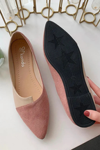 Women's Pointed Toe Ballet Flats Slip On Lightweight Shoes