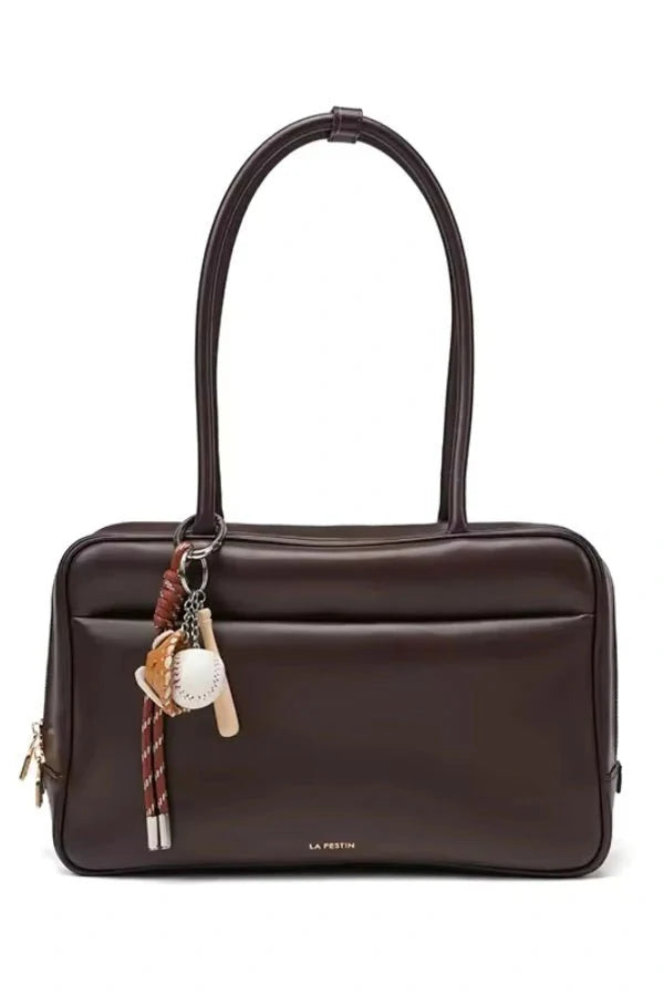 Women’s Vegan Leather Handbag Structured Shoulder Carry