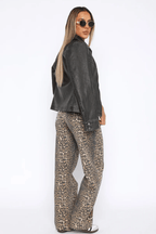 Women's Wide Leg Jeans Low Rise Casual Denim Pants