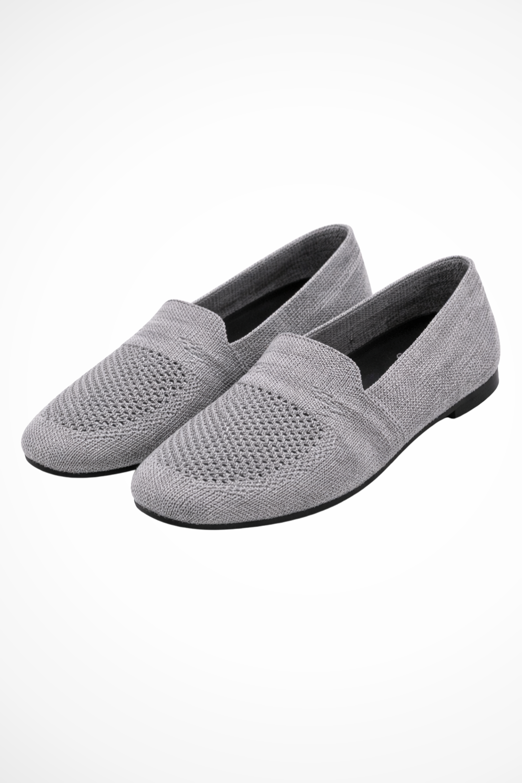 Women's Breathable Knit Mesh Ballet Flats Slip On Shoes
