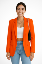 Women’s Tailored Blazer Single Button Classic Fit