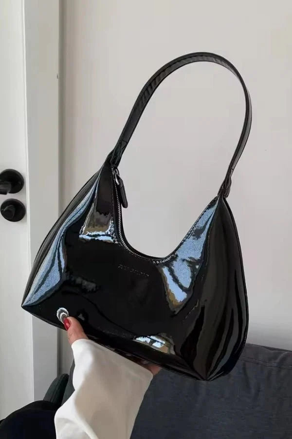 Women’s Premium Patent Tote Bag Timeless Structured Style