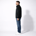Men’s Classic Quilted Jacket with Flexible Sleeve Design