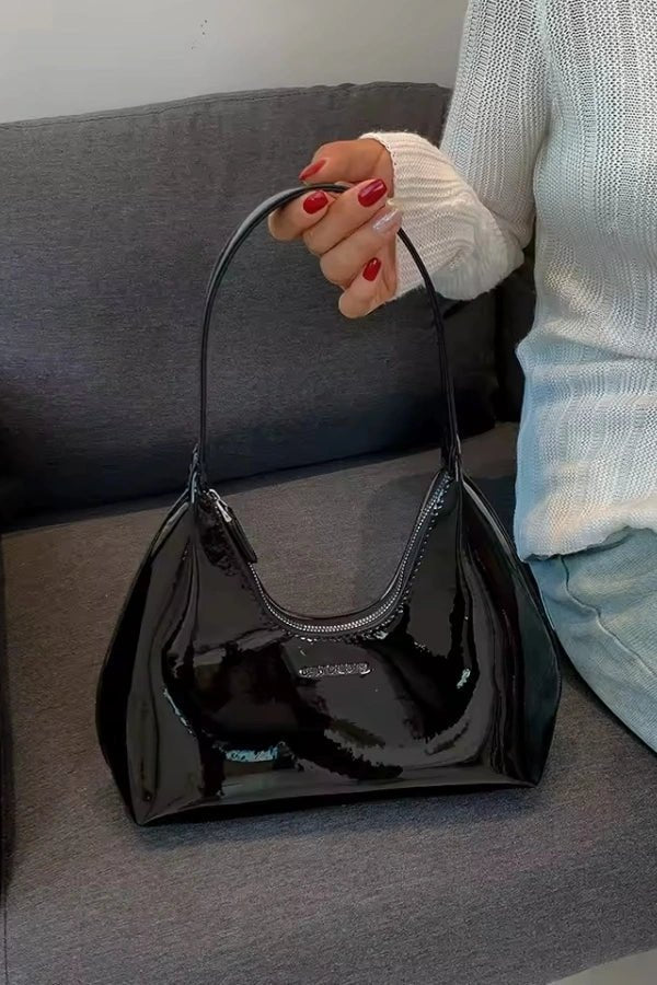 Women’s Premium Patent Tote Bag Timeless Structured Style