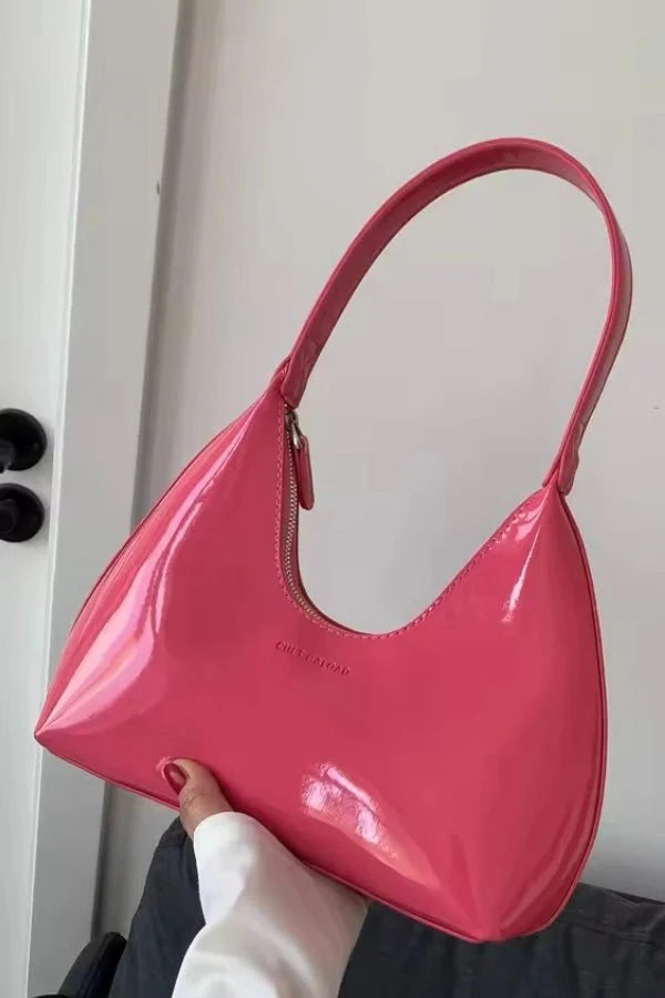 Women’s Premium Patent Tote Bag Timeless Structured Style