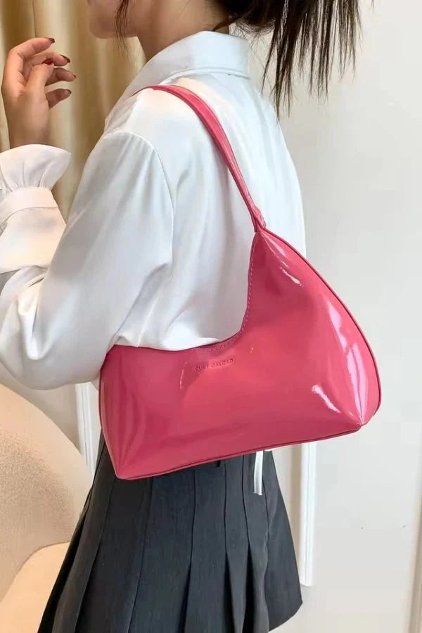 Women’s Premium Patent Tote Bag Timeless Structured Style