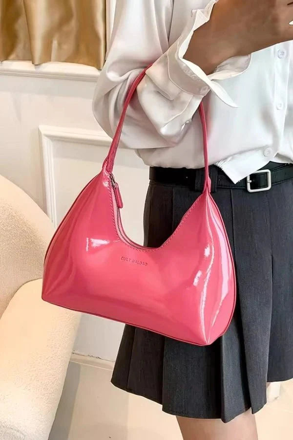 Women’s Premium Patent Tote Bag Timeless Structured Style