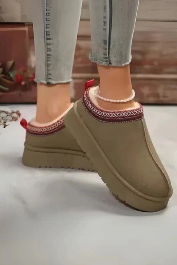 Women's Faux Fur Slippers Soft Comfort Low Indoor Outdoor Shoes