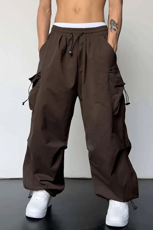 Men's Cargo Joggers Relaxed Fit Drawstring Utility Pants